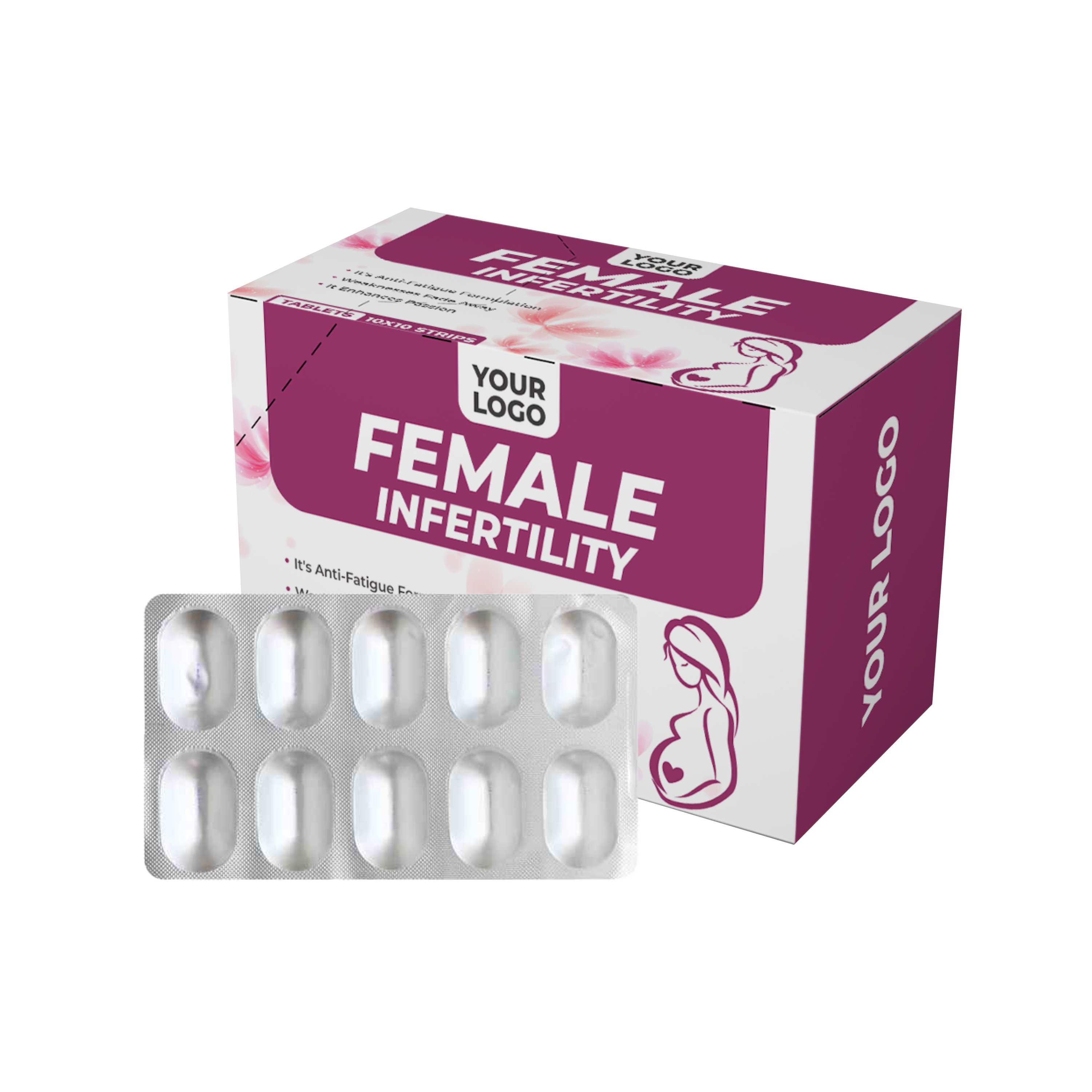 Female Infertility Tablet ( Multivitamin+ Multimineral+ L-Carnitine) Private Label Manufacturer / White Label Third Party Manufacturing