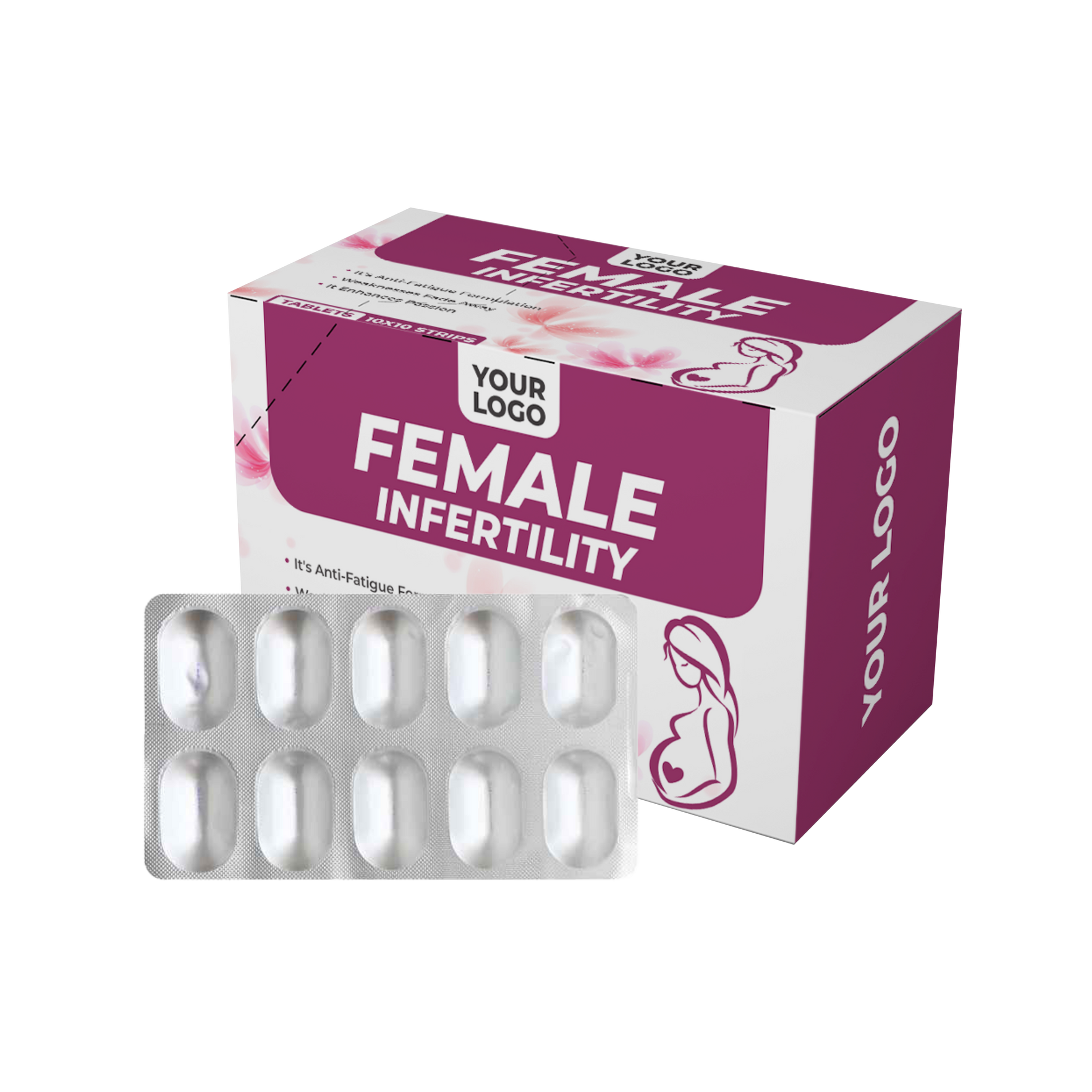 Female Infertility Tablet ( Multivitamin+ Multimineral+ L-Carnitine) Private Label Manufacturer / White Label Third Party Manufacturing